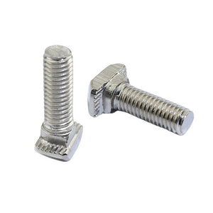 T Bolt  น็อตอลูมิเนียมน็อตชุด 2 ชิ้น  น็อตใส่ราง T-Bolt ทีโบลทื น๊อตอลูมิเนียม น็อตใส่รางทีแทรค