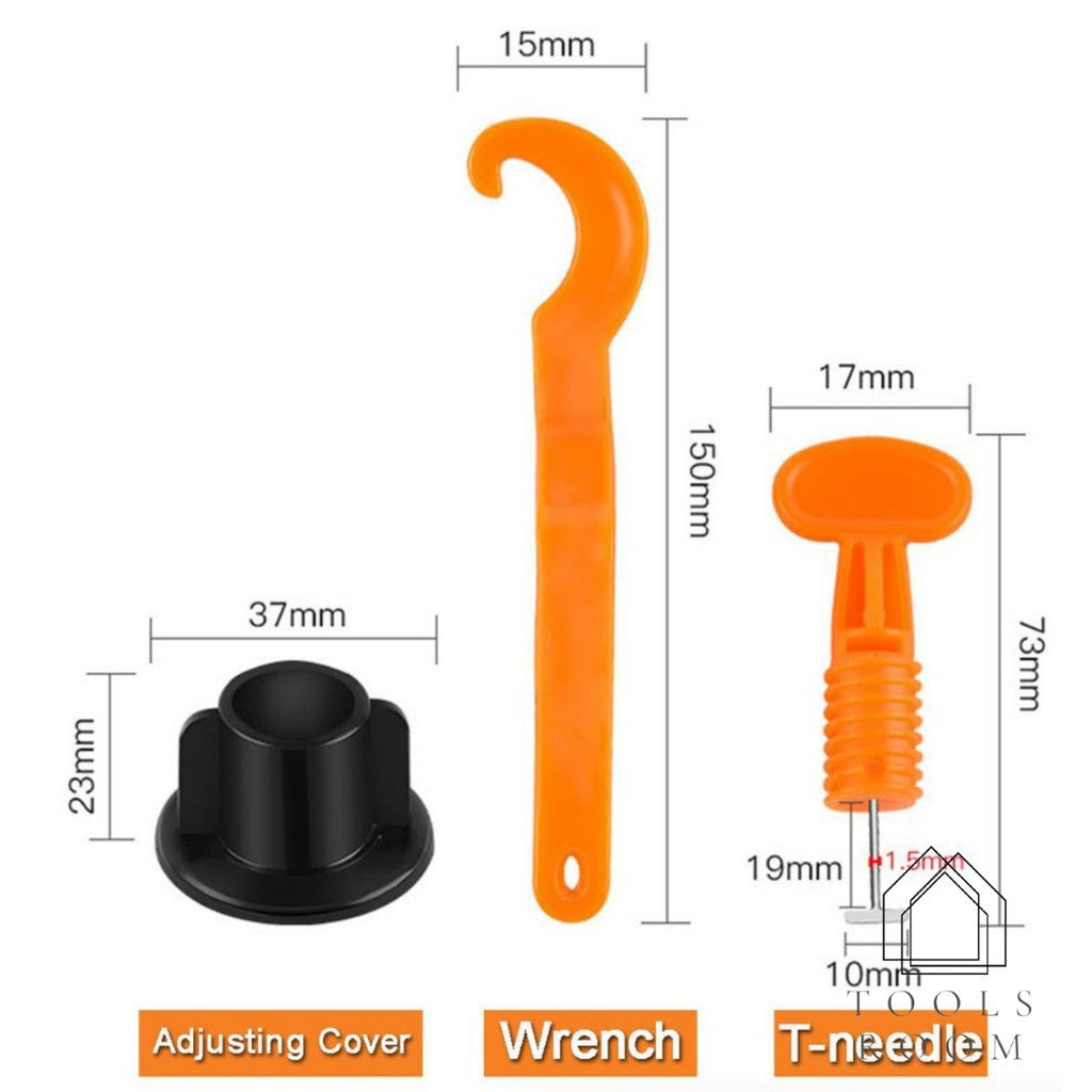 อุปกรณ์ปรับระดับกระเบื้อง Tile Leveler ตัวเว้นระยะกระเบื้อง ปรับระดับกระเบื้อง (1 ชุด 50 ตัว)