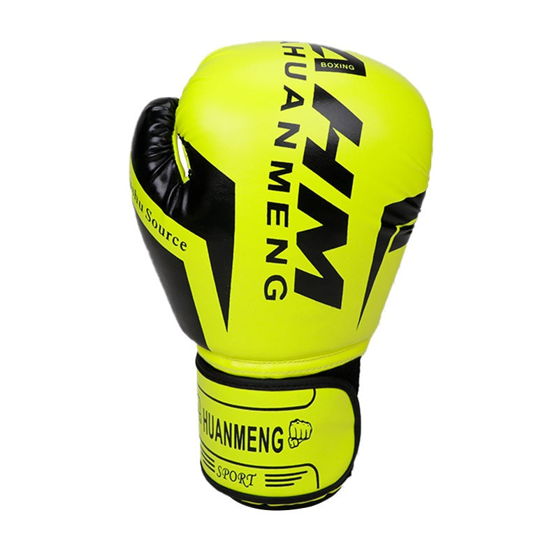 นวมชกมวย Boxing Glove สำหรับผู้ใหญ่และเด็ก อุปกรณ์ป้องกันการต่อสู้ นวมชกมวยชายและหญิง 6oz 8oz 10oz 12oz