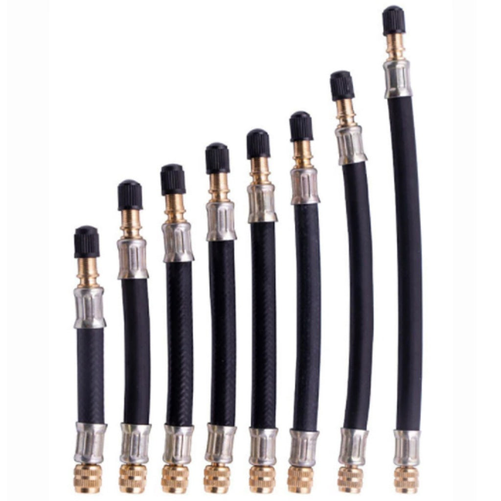 ตัวเชื่อมต่อปั๊มลมรถยนต์ รถยางสูญญากาศยางวาล์วขยายหลอดจักรยานInflatable Extension Tube
