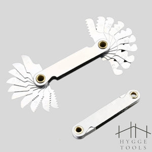 หวีวัดเกลียว หน่วยมิล (60องศา) Screw Pitch Gauge สินค้าพร้อมส่ง (ราคาต่อชิ้น)