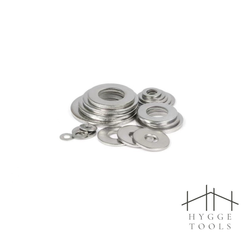 แหวนอีแปะ สแตนเลส 304 แหวนรองน็อต แหวนขนาด2mm-24mm