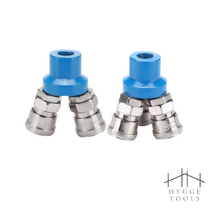 ข้อต่อลม ข้อต่อคอปเปอร์ ข้อต่อสวมเร็ว Quick Copper Multi Socket แบบฐานตรง แบบฐานกลม 2ทาง 3ทาง 2 3 4 5 หัว คอปเปอร์