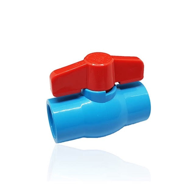 SCG บอลวาล์ว สีฟ้า PVC แบบสวม ขนาด 1/2"  3/4"  1" คุณภาพสูง แข็งแรง ทนทานต่อการผุกรอบ