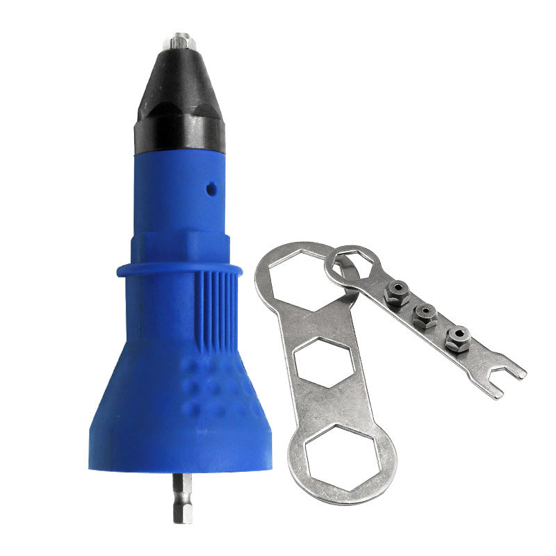 อแดปเตอร์ต่อสว่านยิงรีเวท ตัวยิงรีเวท Rivet Gun Adapter หัวต่อสว่านแปลงเป็นหัวยิงรีเวท ชุดแปลงสว่านเป็นหัวยิงรีเวท
