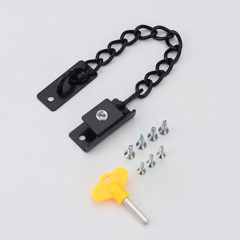 โซ่คล้องประตู โซ่ล็อคประตู แบบติดผนัง กลอนโซ่ประตู
