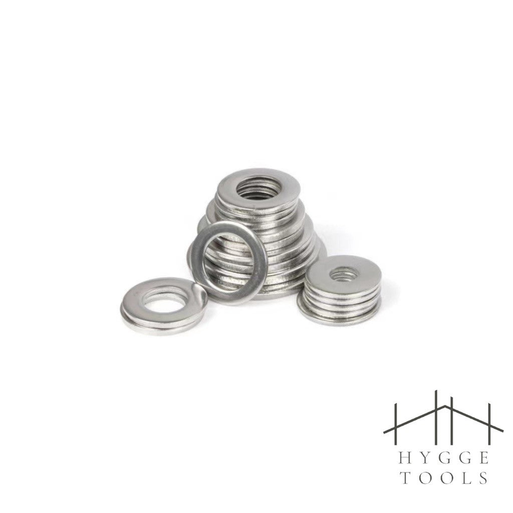 แหวนอีแปะ สแตนเลส 304 แหวนรองน็อต แหวนขนาด2mm-24mm