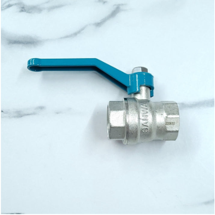 SANWA  บอลวาล์ว รูเต็ม (ทองเหลือง)  : 1/2 นิ้ว (4 หุน) , 3/4 นิ้ว (6 หุน), 1 นิ้ว brass ball valve (full bore)