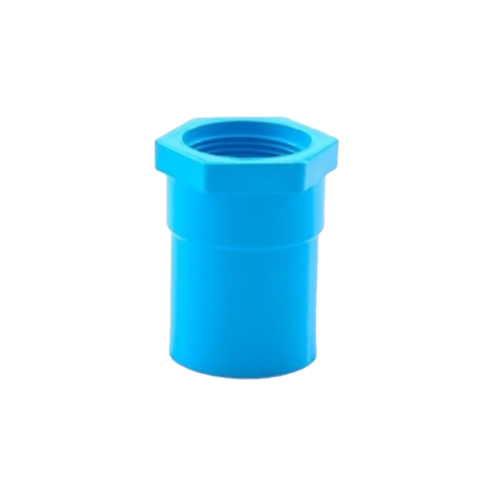 SCG ข้อต่อตรงเกลียวใน-หนา สีฟ้า ขนาด 1/2" 3/4"  1"  ผลิตจากพลาสติก PVC ทนทานต่อแสงแดด
