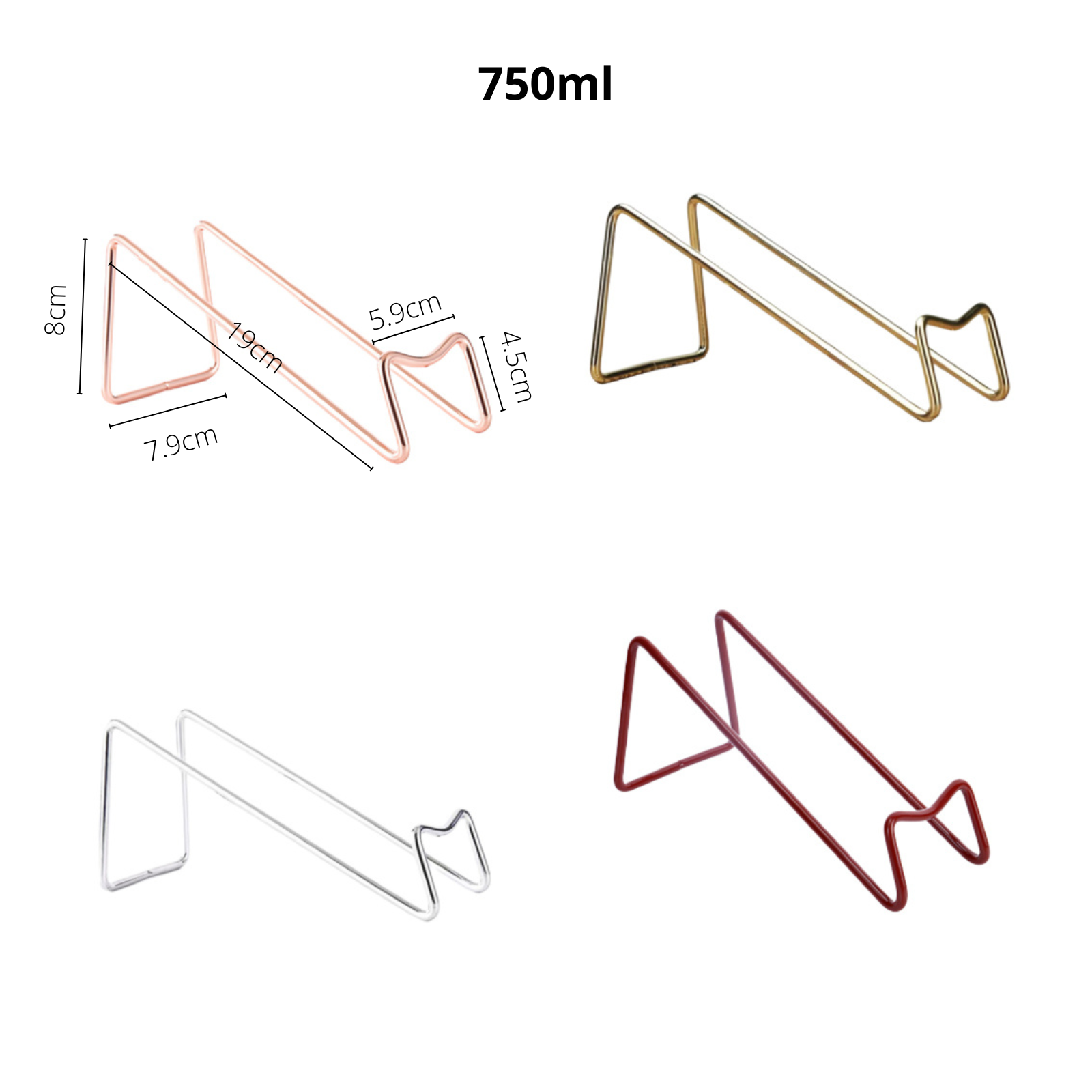ที่วางขวดไวน์ ชั้นวาง stainless สำหรับ ขวดไวน์ แท่นวางขวดไวน์เหล็กดัด ขาตั้งขวดไวน์