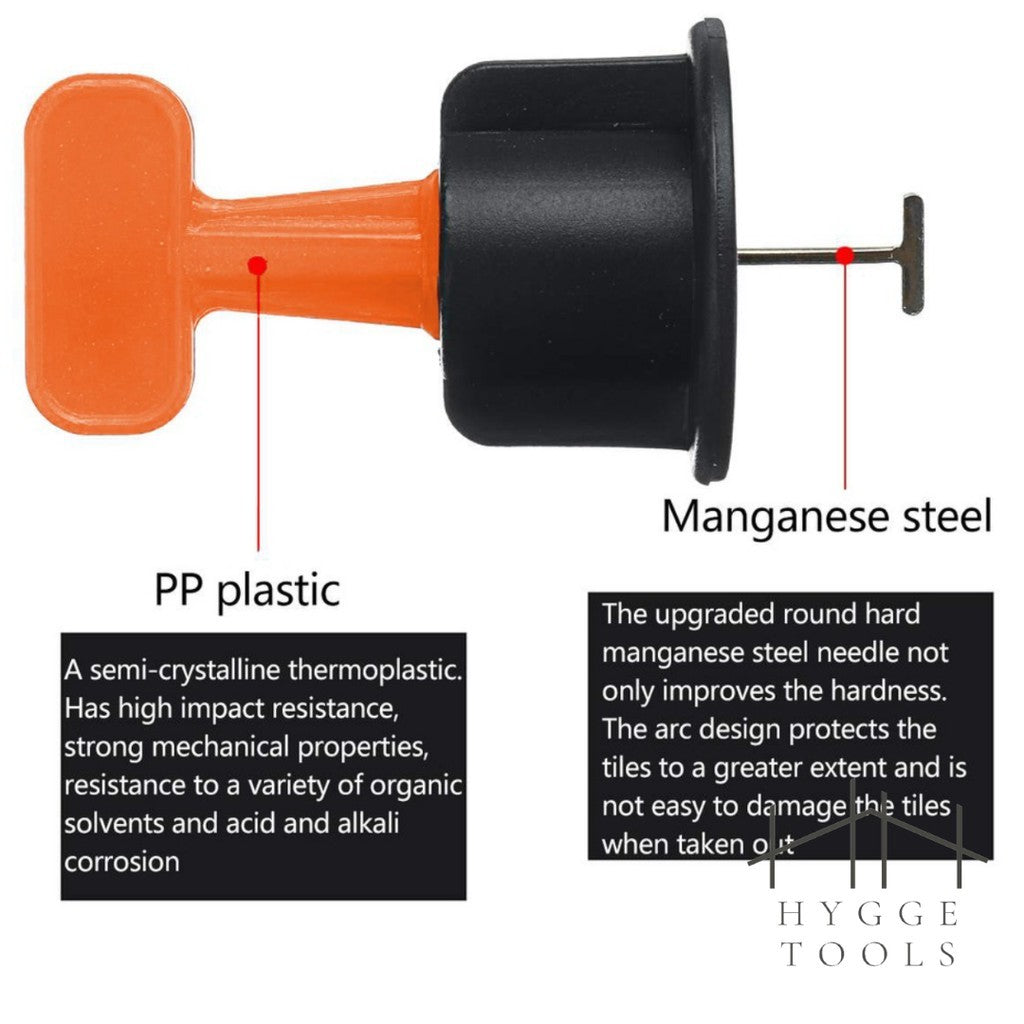 อุปกรณ์ปรับระดับกระเบื้อง Tile Leveler ตัวเว้นระยะกระเบื้อง ปรับระดับกระเบื้อง (1 ชุด 50 ตัว)