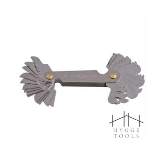 หวีวัดเกลียว หน่วยมิล (60องศา) Screw Pitch Gauge สินค้าพร้อมส่ง (ราคาต่อชิ้น)