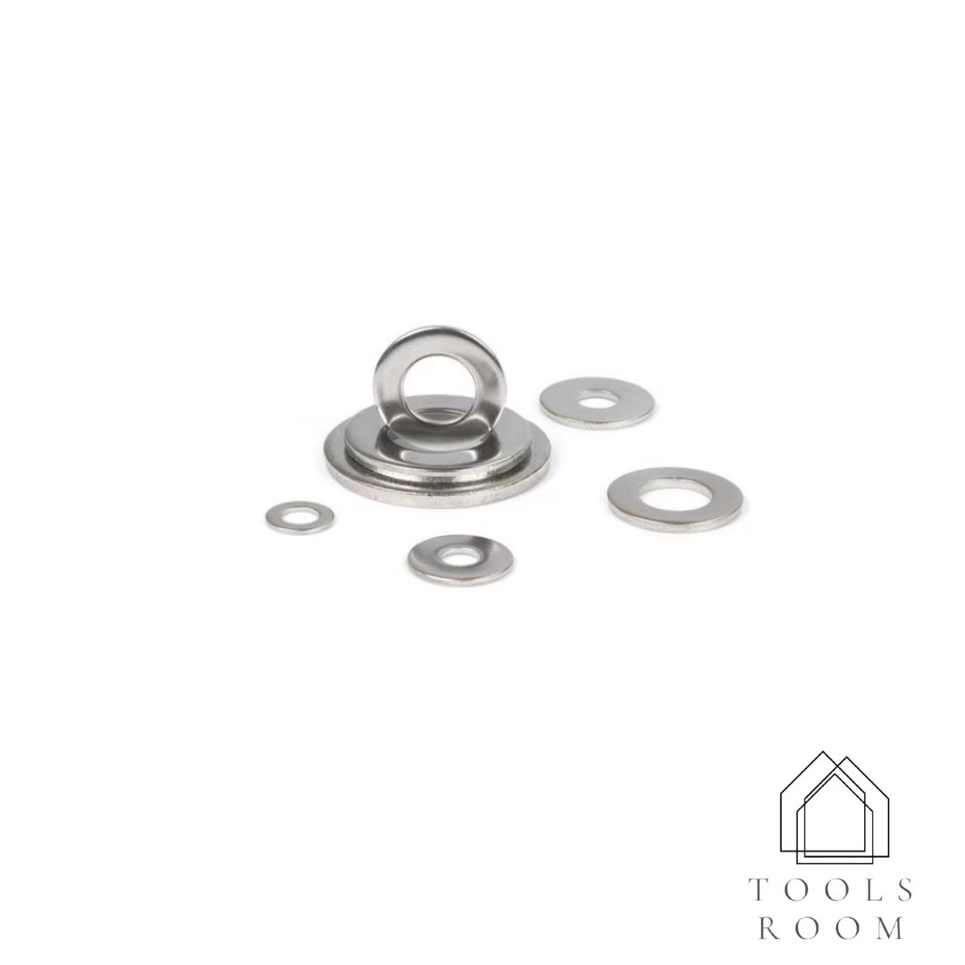 แหวนอีแปะ สแตนเลส 304 แหวนรองน็อต แหวนขนาด2mm-24mm