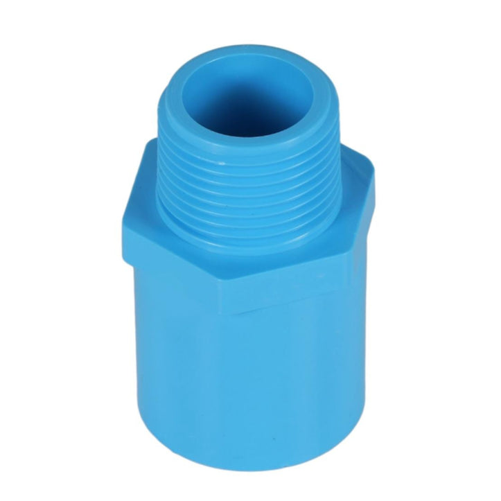 SCG ข้อต่อตรงเกลียวนอก-หนาสีฟ้า ขนาด 1/2" 3/4"  1" พลาสติก PVC สำหรับเชื่อมต่อท่อประปา ไม่แตกหักง่าย ทนแรงดันน้ำ