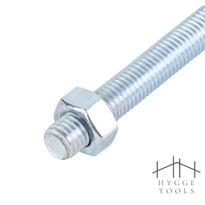 U-bolt ยูโบลท์ ชุบซิงค์ พร้อมหัวน็อต U-bolt ยูโบลท์รัดท่อ  เหล็กชุบซิงค์(ราคาต่อ 1 ตัวพร้อมน็อต)