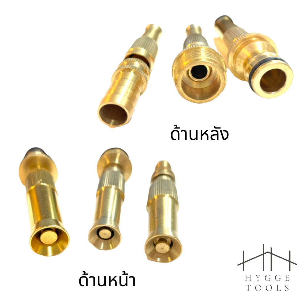 ข้อต่อหัวฉีดน้ำทองเหลือง ข้อต่อหางไหล 12mm ข้อต่อเกลียวนอก 1/2" ข้อต่อสวมเร็ว 1/2" หัวฉีดน้ำ