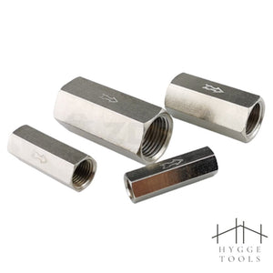 เช็ควาล์มลม แบบทางเดียว เช็ควาล์วกันกลับ ขนาด 1/8" 1/4" 3/8" 1/2" CV เช็ควาล์ว กันลมไหลย้อนกลับ เช็ควาล์ว วาล์วกันกลับ
