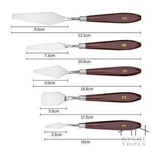 ชุดเกรียงปาดสี เกรียงผสมสีเพ้นท์สี เกรียงสีน้ำมัน เกรียงศิลปะ Art Painting Knifes เกียงปาดสีปลายแหลม ชุด 5 ชิ้น