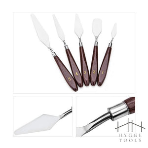 ชุดเกรียงปาดสี เกรียงผสมสีเพ้นท์สี เกรียงสีน้ำมัน เกรียงศิลปะ Art Painting Knifes เกียงปาดสีปลายแหลม ชุด 5 ชิ้น
