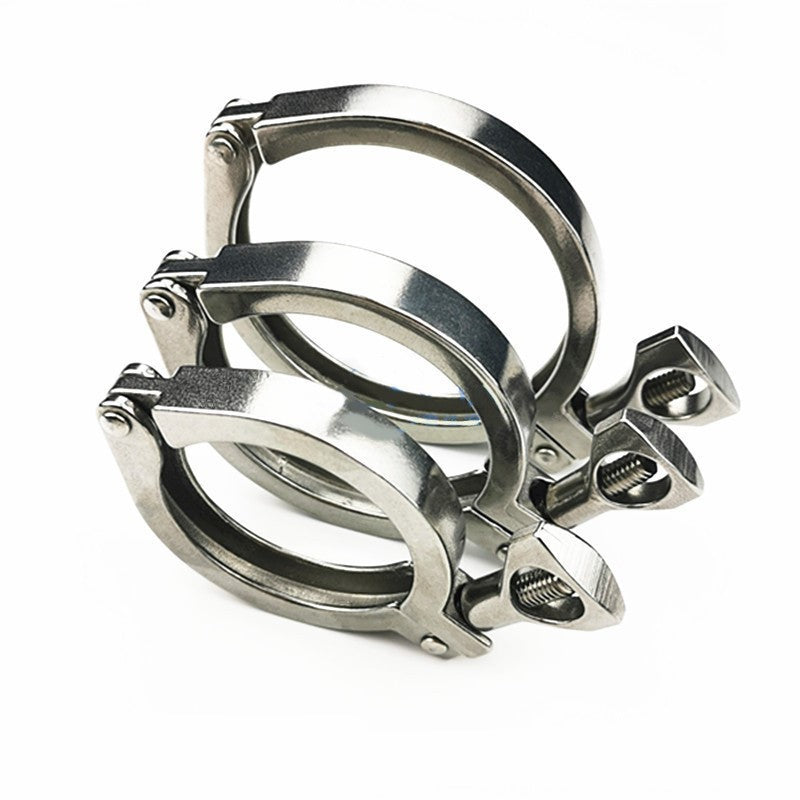 ชุดข้อต่อเฟอรูล Tri Clamp Ferrule OD ss304(1ชิ้น) ท่อเชื่อม+ Tri Clover Clamp พร้อมแคลมป์ยึด + ปะเก็นซิลิโคน