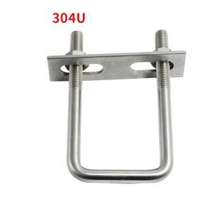U-Bolt M6-M10 SUS304  ยูโบลท์เหลี่ยม U-square ยูโบลท์ทรงสี่เหลี่ยม