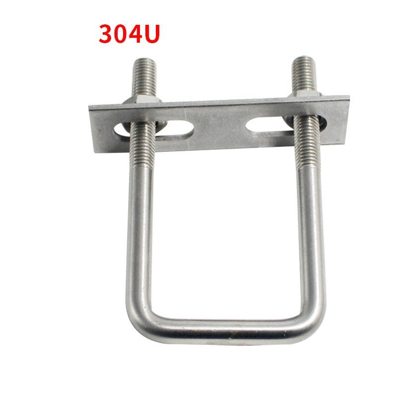 U-Bolt M6-M10 SUS304  ยูโบลท์เหลี่ยม U-square ยูโบลท์ทรงสี่เหลี่ยม