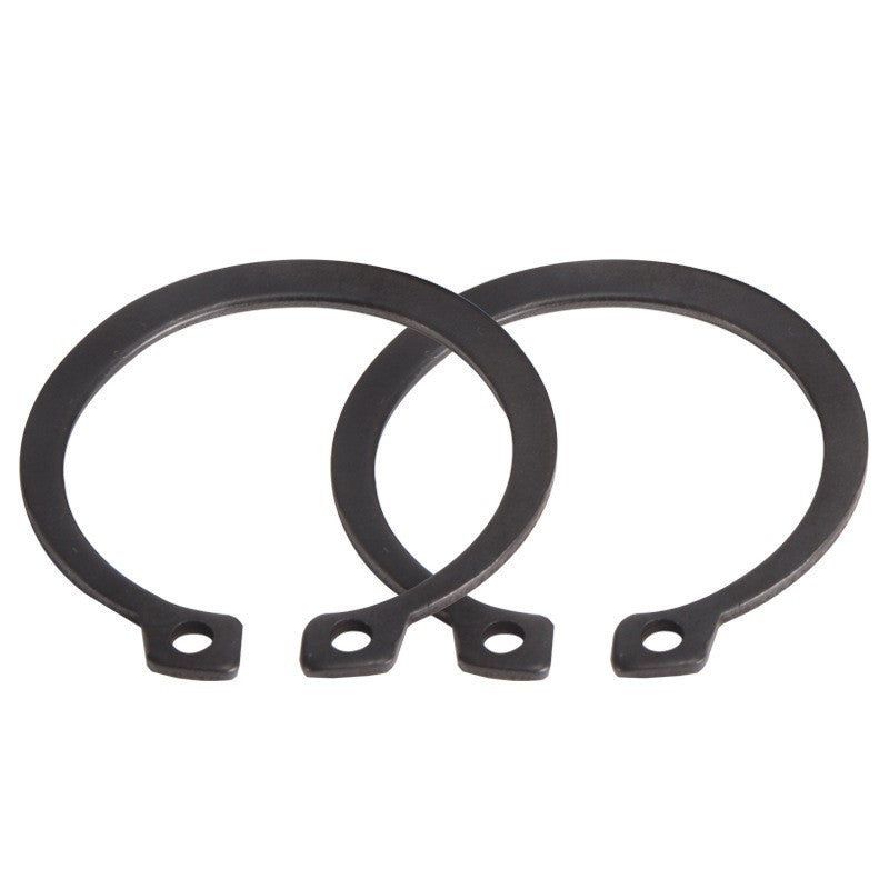 แหวนล็อคนอก เหล็กชุบดำ(10ตัว/แพ็ค) แหวนล็อคเพลา  External Circlips Retaining Ring