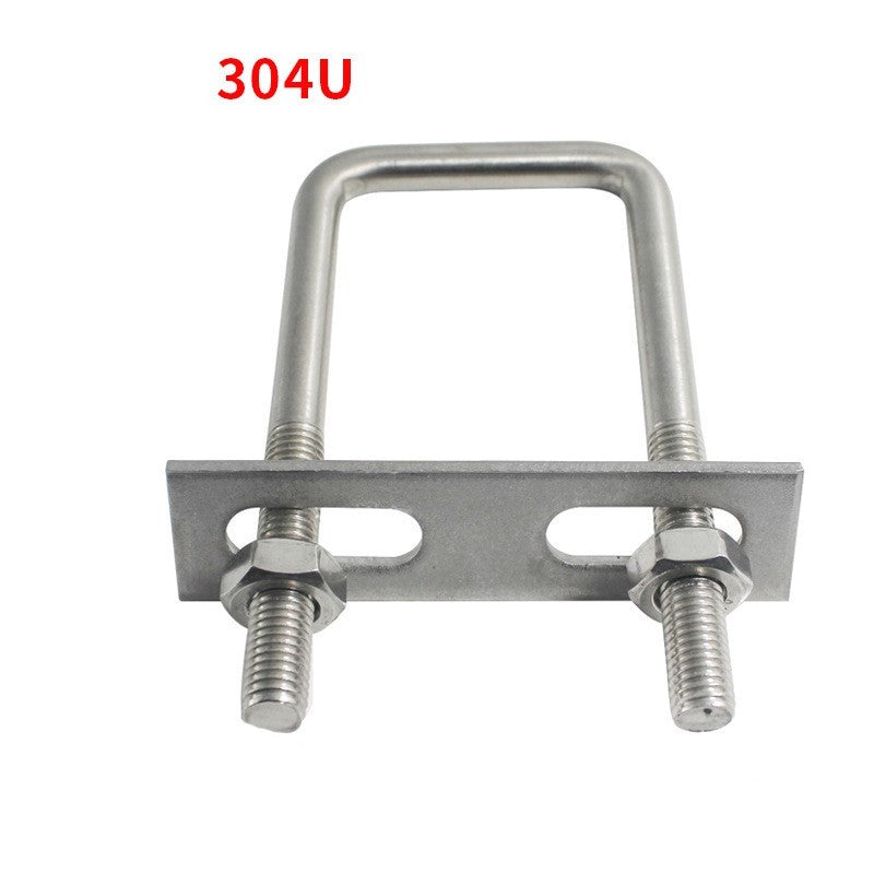 U-Bolt M6-M10 SUS304  ยูโบลท์เหลี่ยม U-square ยูโบลท์ทรงสี่เหลี่ยม