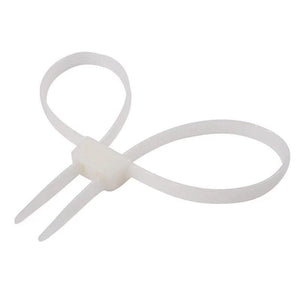 กุญแจมือสาย Cable Ties (เคเบิ้ลไทร์รัดข้อมือ) กุญแจมือตํารวจ พลาสติกยืดหยุ่น สายไนลอน PA66
