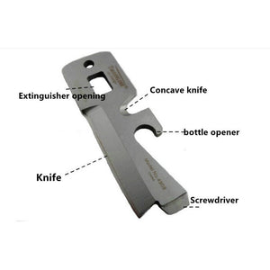 พวงกุญแจมีดพก 5in1 Knife pocket tool พวงกุญแจมีดพกอเนกประสงค์ ชุดอุปกรณ์เอาชีวิตรอดเครื่องมือ Camping Army CUTTER Card