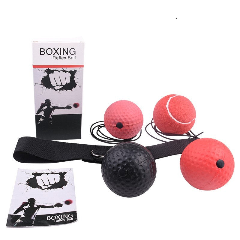 สายคาดศีรษะ พร้อมลูกบอล หัวมวย Reflex Speed Ball อุปกรณ์ฝึกชกมวย ball head