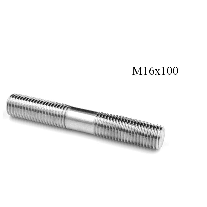น็อตหลัก สกรู 2 ข้าง สแตนเลส 304 โบลท์ สกรูเกลียว M6, M8, M10, M16, M20 ทนทาน เหมาะสำหรับงานช่างและอุตสาหกรรม