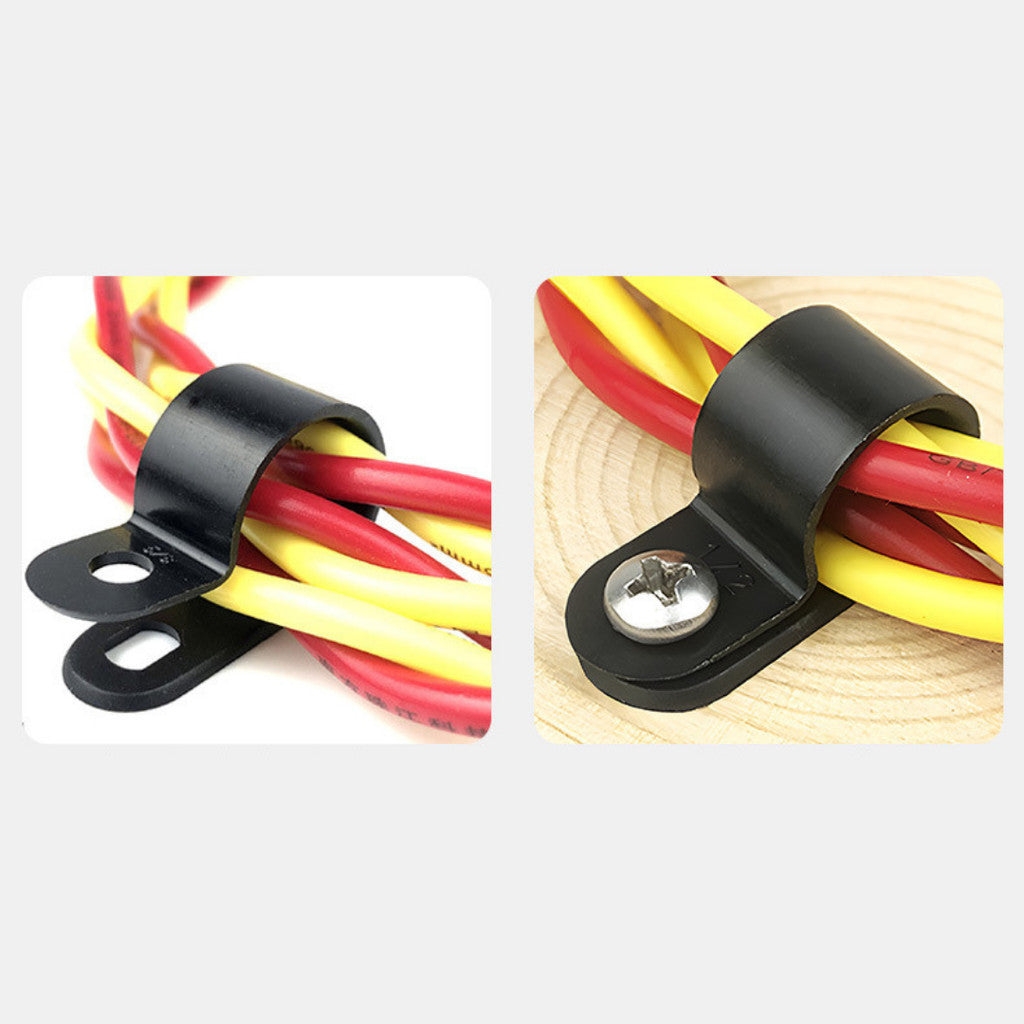 เคเบิ้ลแคลมป์ Cable Clamp 10,50/ชิ้น พลาสติกไนลอน ตัวR,ตัวU จัดเก็บสายไฟ ตัวล็อคสายไฟ กิ๊ปยึดสายไฟ