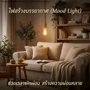 โคมไฟแขวนเชือกป่านแนววินเทจ แบบแขวนเพดาน ดีไซน์คลาสสิก เหมาะสำหรับบ้าน ร้านกาแฟ คาเฟ่ รีสอร์ต (สินค้าไม่รวมหลอดไฟ)