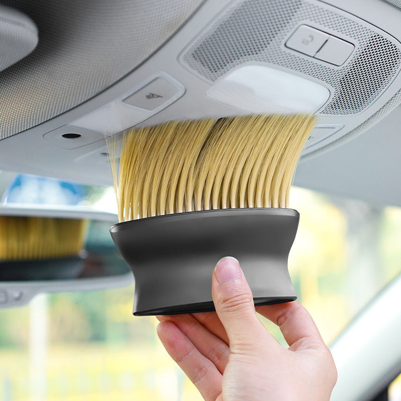 แปรงปัดฝุ่นด้ามจับพลาสติก ทําความสะอาดภายในรถยนต์ ที่นอน แบบขนนุ่ม ปัดอเนกประสงค์
