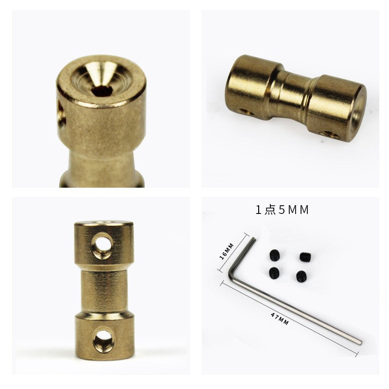 อะแดปเตอร์ข้อต่อเพลามอเตอร์ คัปปลิ้งมอเตอร์ coupling ทองเหลือง อะแดปเตอร์เชื่อมต่อมอเตอร์ทองแดง cnc part