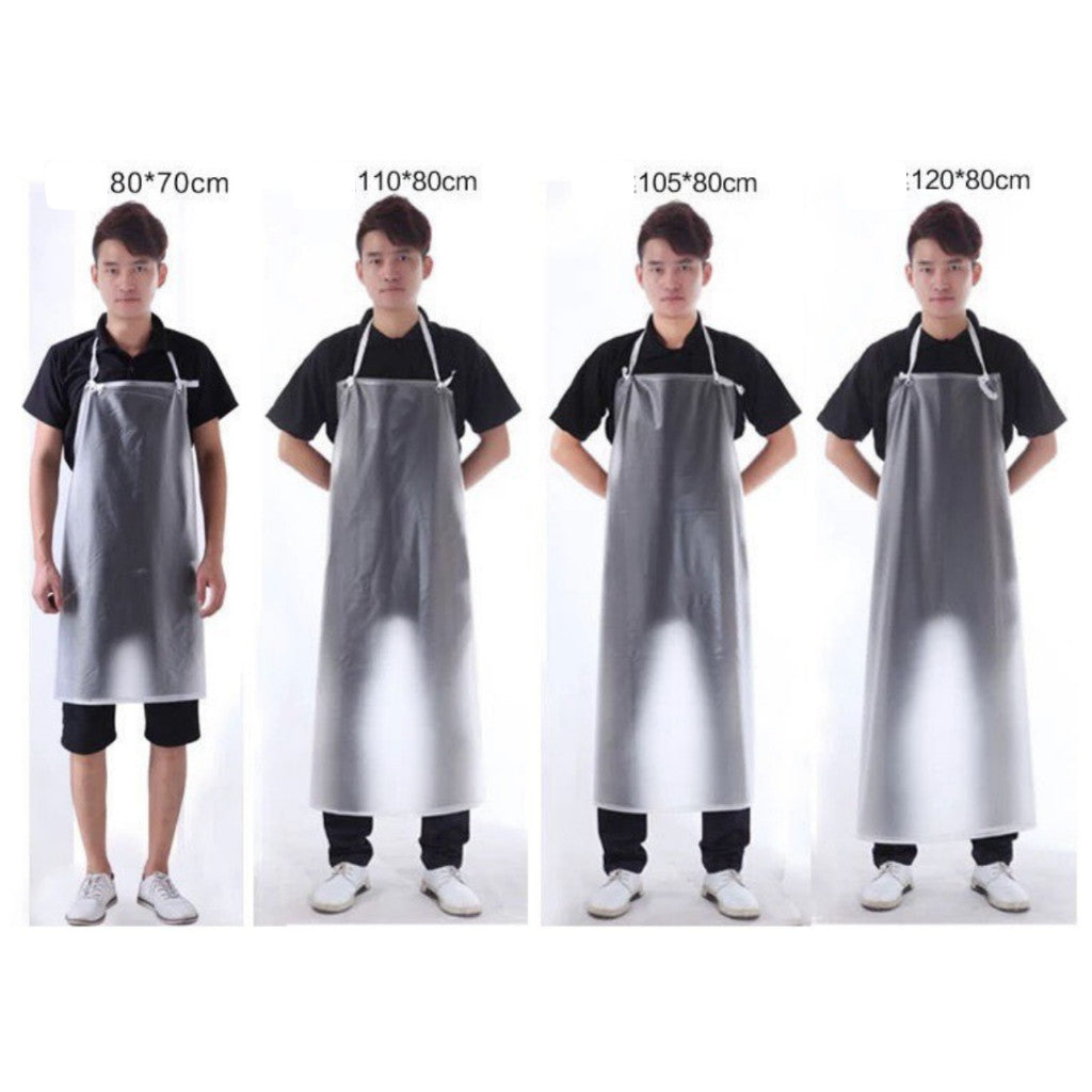 ผ้ากันเปื้อนพลาสติก โปร่งใส่ PVC กันน้ำ