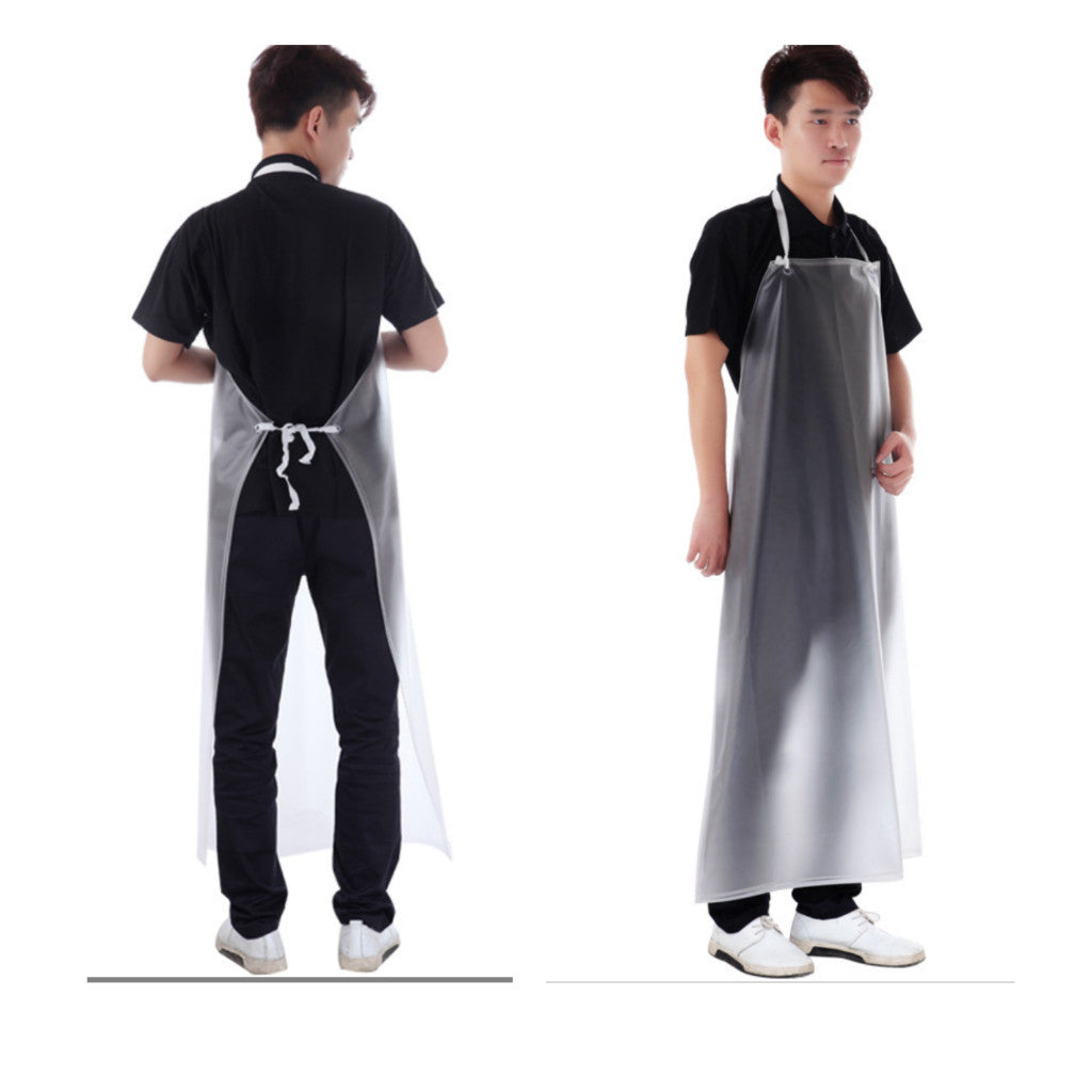 ผ้ากันเปื้อนพลาสติก โปร่งใส่ PVC กันน้ำ