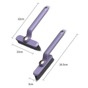แปรงขัดพื้น 2-in-1 ทําความสะอาด แปรงขูด ด้ามยาว ไม้กวาดแข็ง ไม้ถูพื้น 180°แปรงทําความสะอาดห้องน้ำ แบบหมุนได้