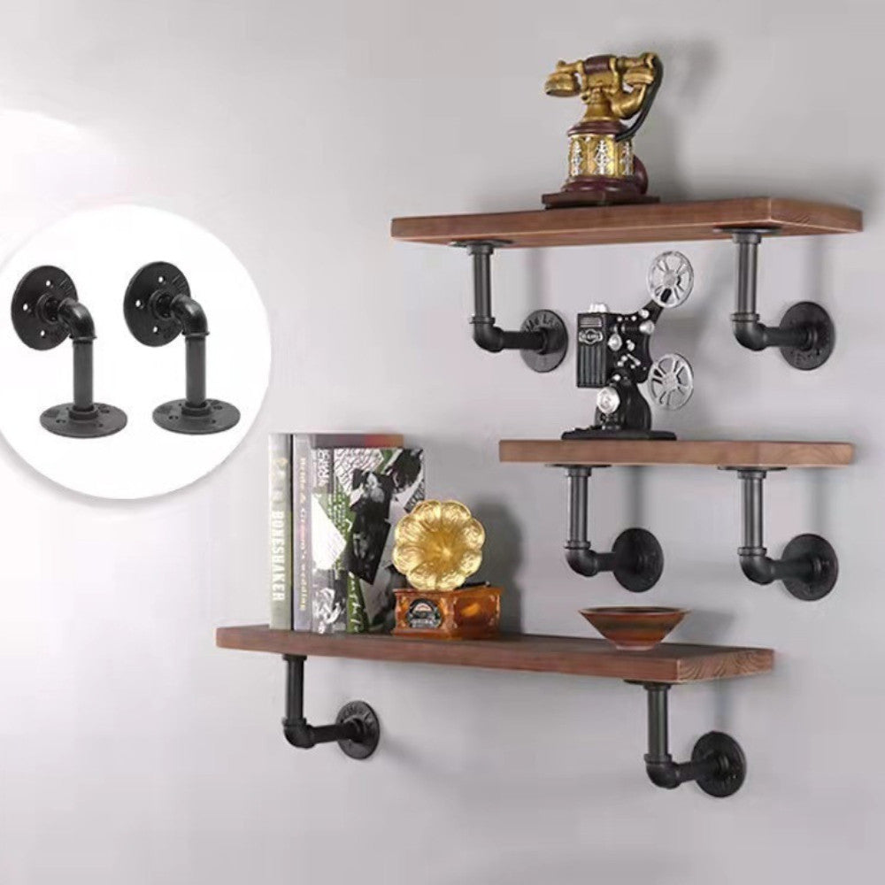 ฉากรับชั้นเหล็ก DIY สไตล์ลอฟท์ ดีไซน์ท่อน้ำอุตสาหกรรม สวยงาม เรียบหรู ตกแต่งได้ทุกมุม ให้ความรู้สึกทันสมัยและแข็งแรง