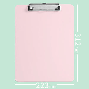 คลิปบอร์ด คลิปบอร์ดสีพาสเทลA4 แผ่นรองเขียน คลิปบอร์ดแฟ้ม Clipboard