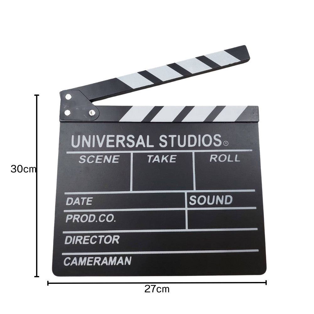กระดานสเลทคัทฉากภาพยนตร์ กระดานสเลท สเลทคัทฉาก สำหรับถ่ายหนัง Movie Slate Film ตกแต่งบ้านสไตล์เรโทรมินิมอล