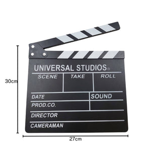 กระดานสเลทคัทฉากภาพยนตร์ กระดานสเลท สเลทคัทฉาก สำหรับถ่ายหนัง Movie Slate Film ตกแต่งบ้านสไตล์เรโทรมินิมอล