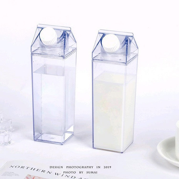 ขวดใส่เครื่องดื่ม ขวดพลาสติกใส่น้ำดื่ม ทรงกล่องนม ขนาด500ml./1000ml. ขวดน้ำทรงสี่เหลี่ยม แบบใส💗สอบถามรายละเอียดเพิ่มเติม
