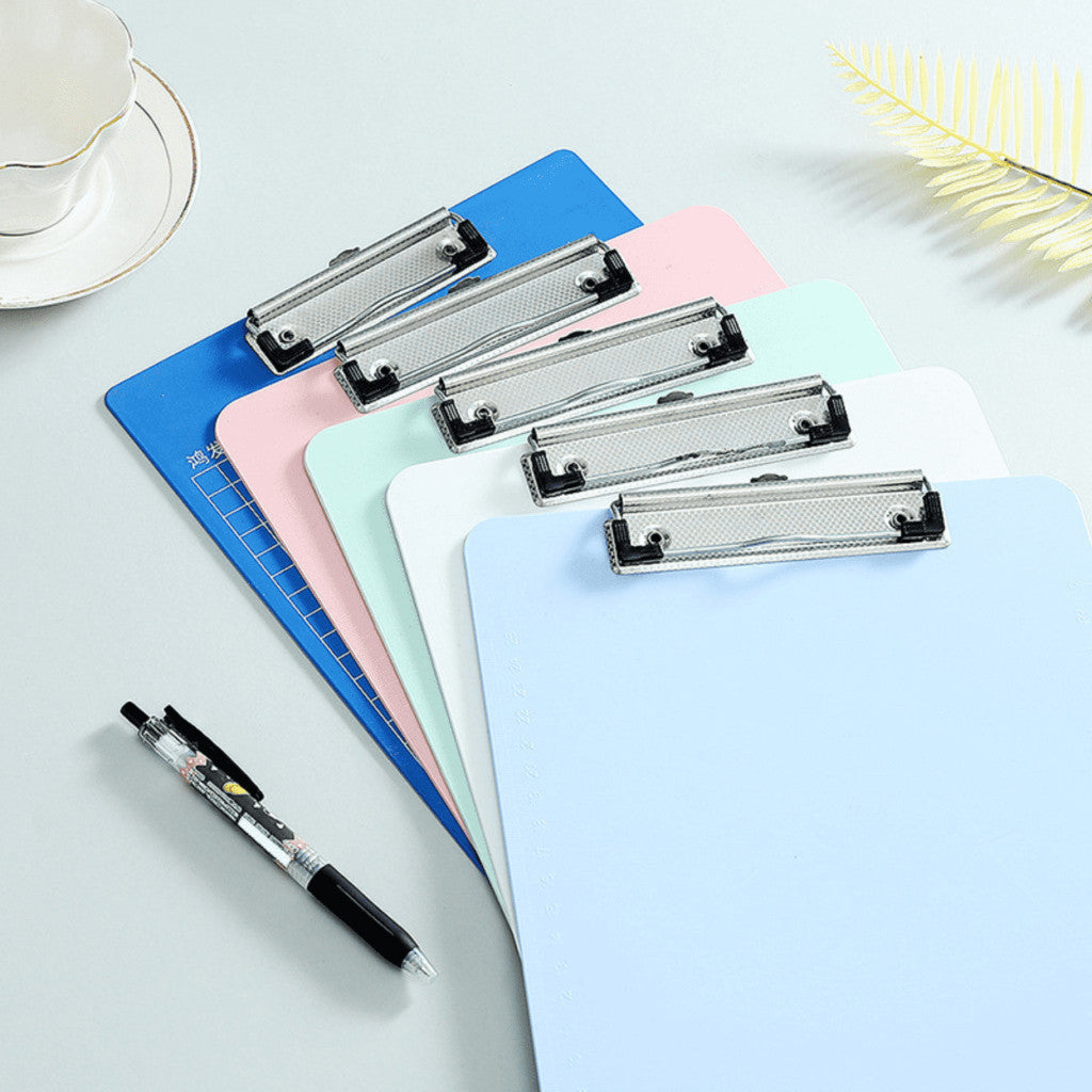 คลิปบอร์ด คลิปบอร์ดสีพาสเทลA4 แผ่นรองเขียน คลิปบอร์ดแฟ้ม Clipboard