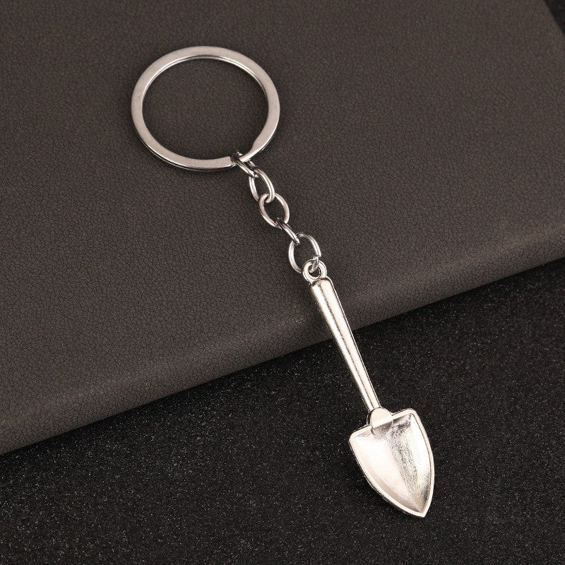 พวงกุญแจผู้ชายแบบพกพา Mini Utility กระเป๋ากระเป๋ารถกุญแจแหวน Clasp ไม้บรรทัดค้อนประแจกรรไกรขวานเลื่อย Vernier