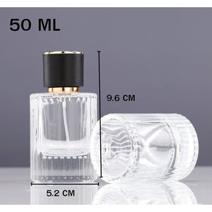 ขวดน้ำหอม (ขวดแก้ว) เรียบหรู  หัวสเปรย์ ปริมาณบรรจุ 10/30/50ML