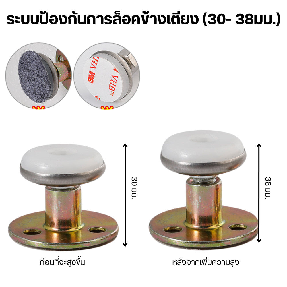 กันชนหัวเตียง กันชนเตียง ลดแรงกระแทก ตัวกันโคลงเตียงนอน ยึดติดหัวเตียง ป้องกันการกระแทกจากการชน
