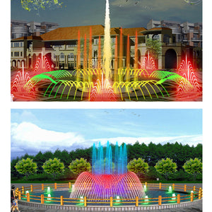 หัวน้ำพุทองเหลือง สำหรับตกแต่งสวน บ่อน้ำ บ่อเลี้ยงปลา เสริมฮวงจุ้ย ปรับองศาและทิศทางได้