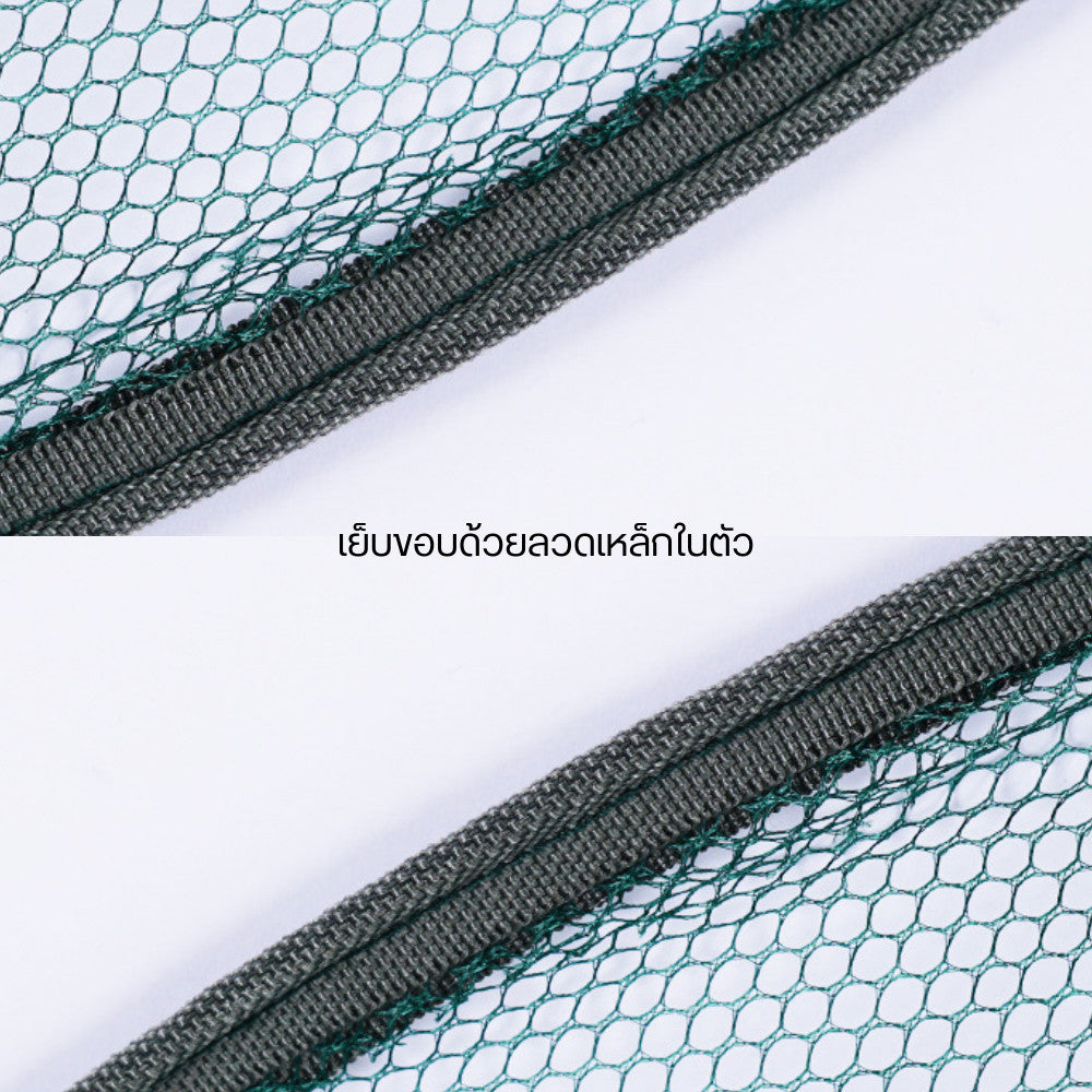 กระชังดักปลา ตาข่ายจับปลาแบบพับได้ กระชังจับปลา มีที่ใส่เหยื่อล่อ